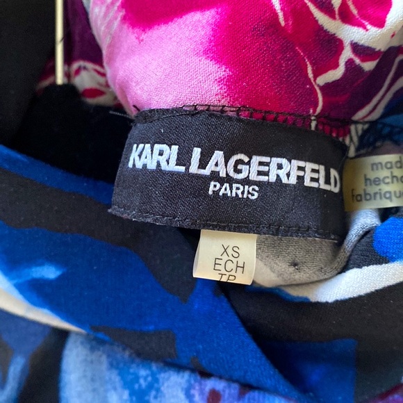 Karl Lagerfeld printed tie-neck top - Picture 8 of 8